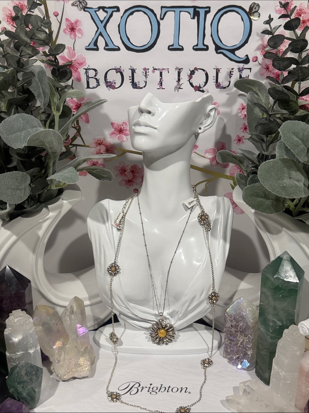 🆕🌼 NWT RARE SET BRIGHTON VINTAGE ‘DAISY DEE’ Daisy Long & Short Necklace Set!